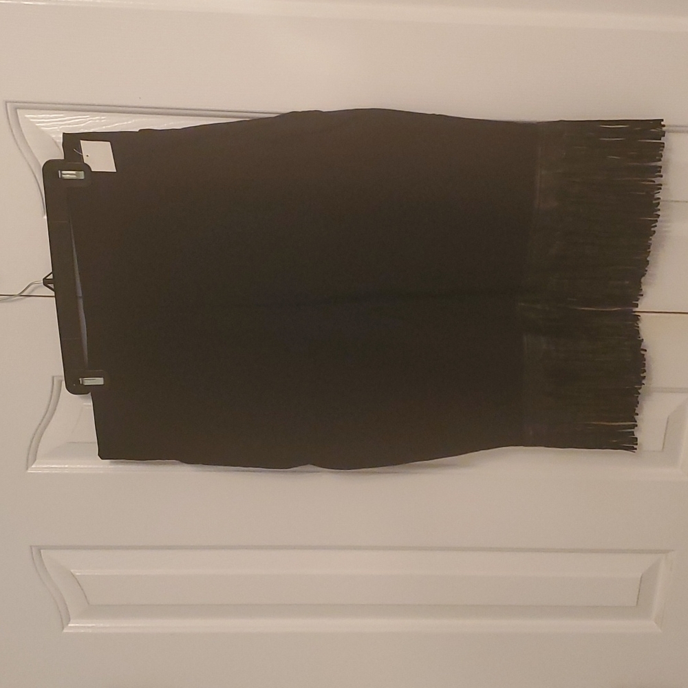 NWT Vegan Leathet Fringe Skirt